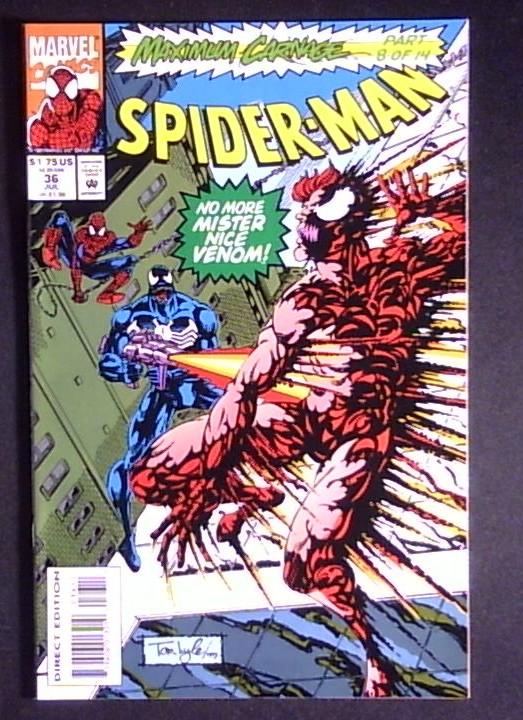 Spider-Man #36,NM Maximum Carnage, Marvel, 1993
