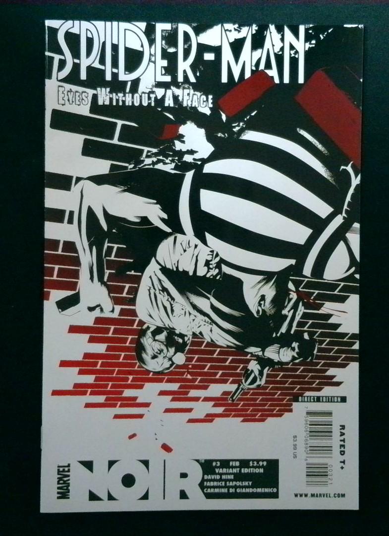 Spider-Man Noir: Eyes Without A Face #3, Variant Cvr, Marvel, 2008