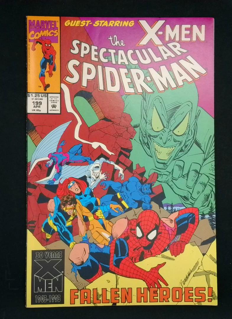 Spectacular Spider-Man #199, NM- X-Men Marvel, 1993