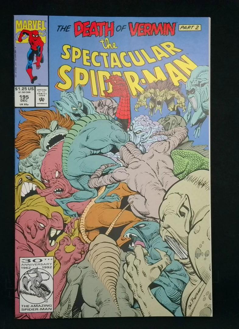 Spectacular Spider-Man #195, NM Death of Vermin,  Marvel, 1992