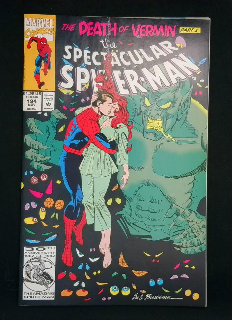 Spectacular Spider-Man #194, VF+ Vermin Marvel, 1992