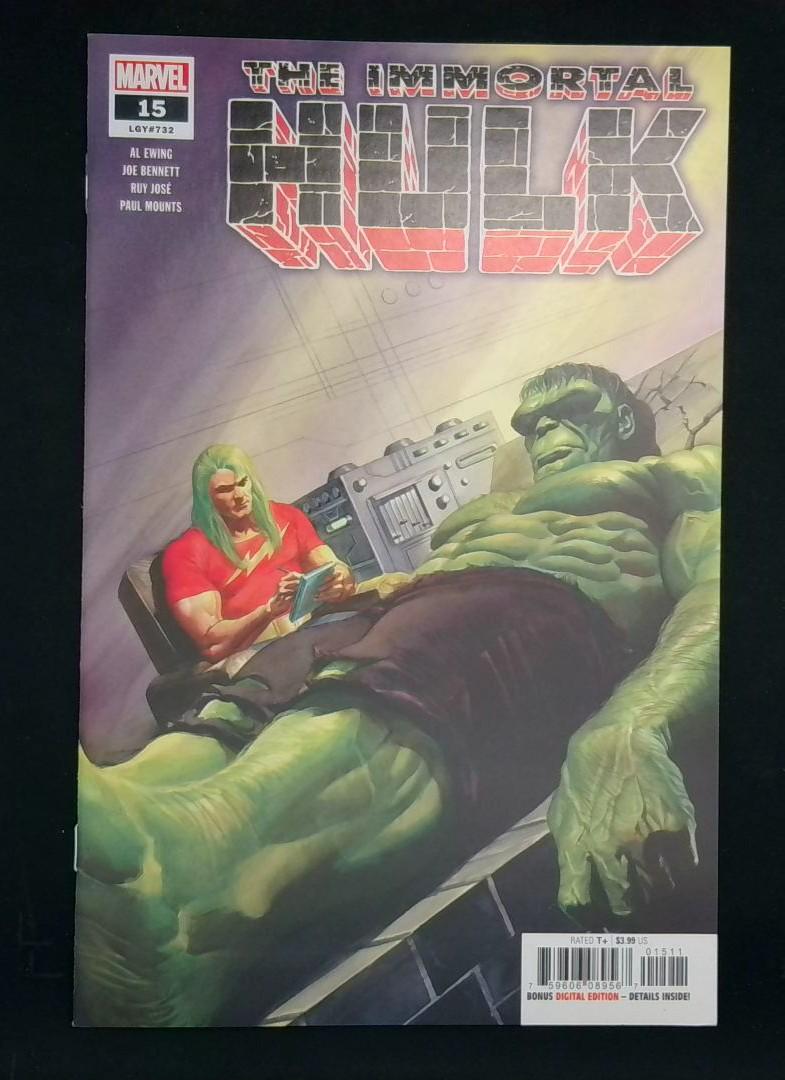 Immortal Hulk #15, NM Alex Ross Cover, Marvel