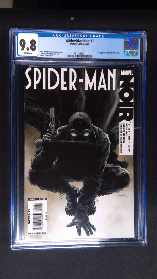 Spider-Man Noir #1, 🔑 CGC 9.8, 1st Spider-Man Noir, Marvel, 2009