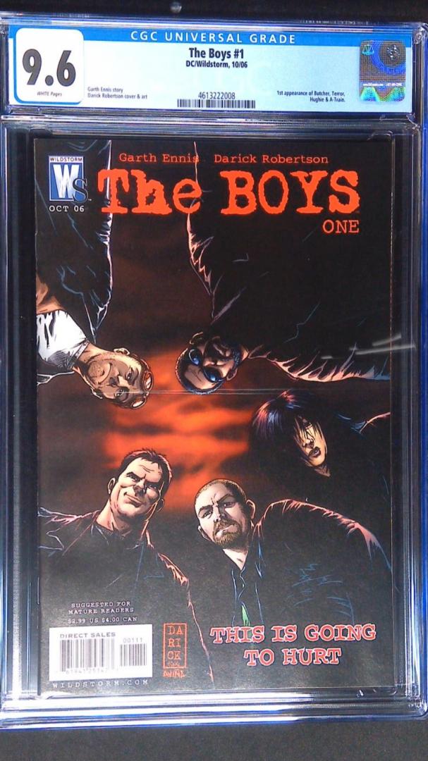 The Boys #1, 1st app. Butcher & A-Train, CGC 9.6, DC/Wildstorm, 2006