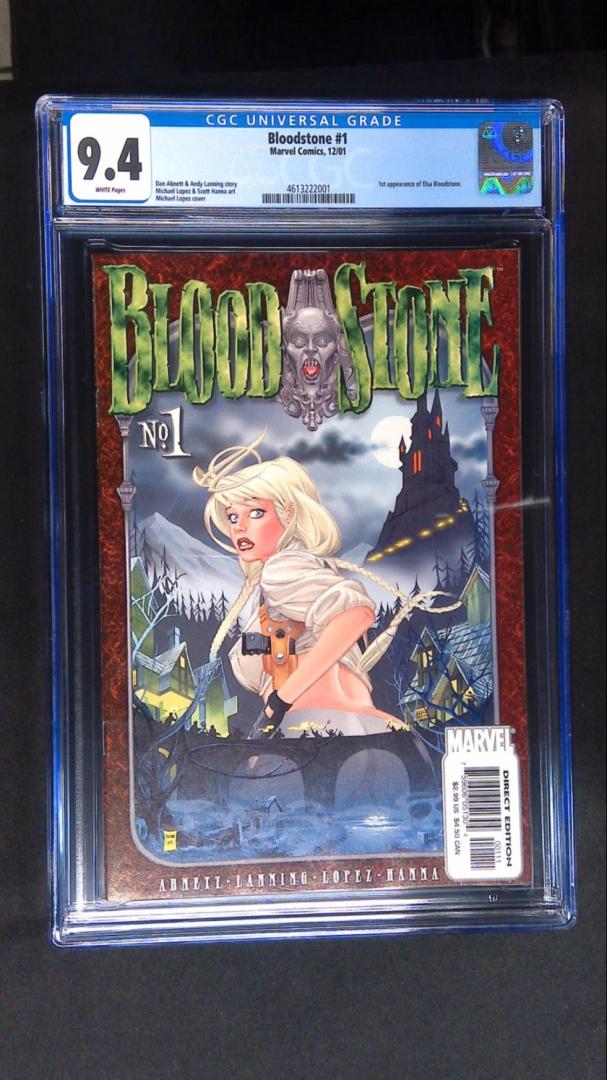 Bloodstone #1, CGC 9.4, 1st app Elsa Bloodstone, Marvel, 2001