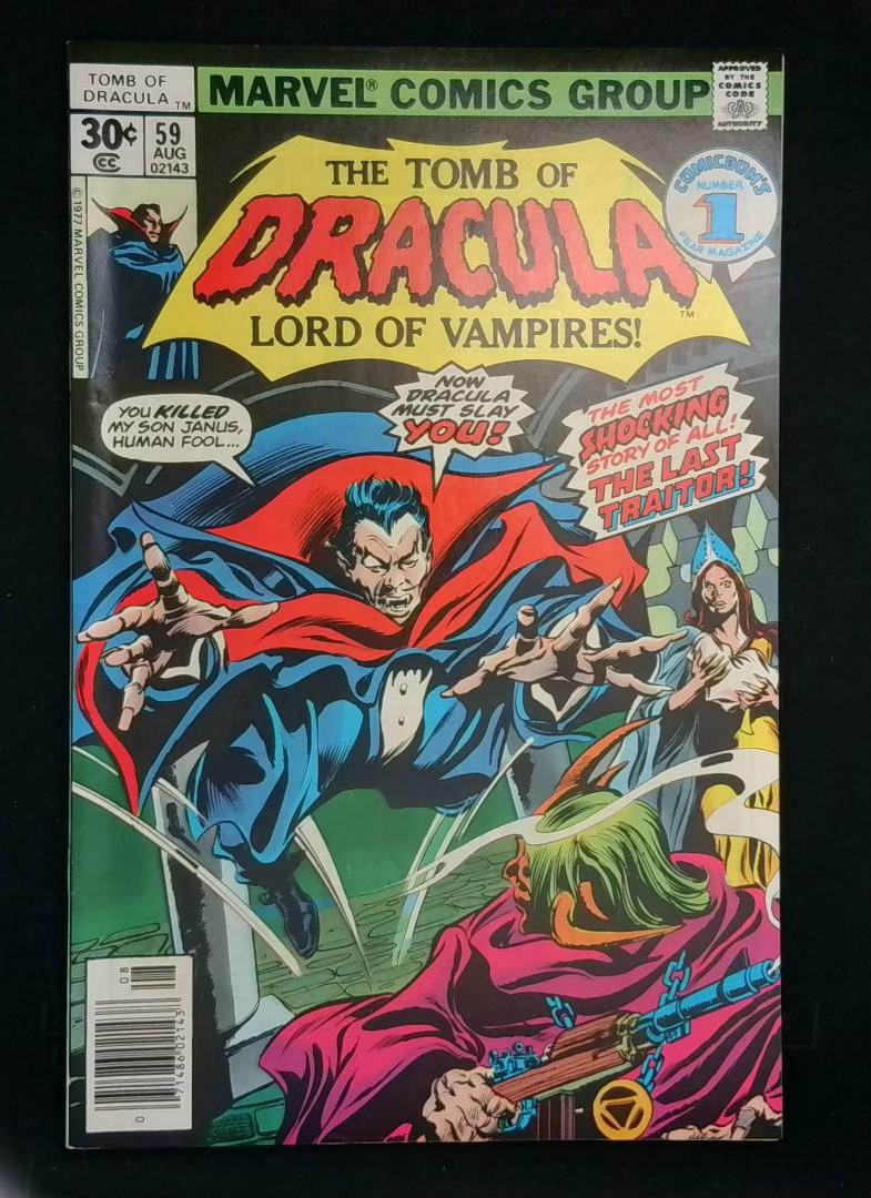Tomb of Dracula #59, NM- Godzilla Ad, Marvel, 1977
