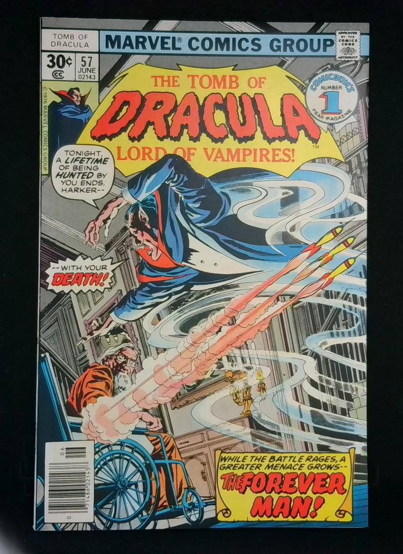 Tomb of Dracula #57, NM- 1st Forever Man, Marvel, 1977
