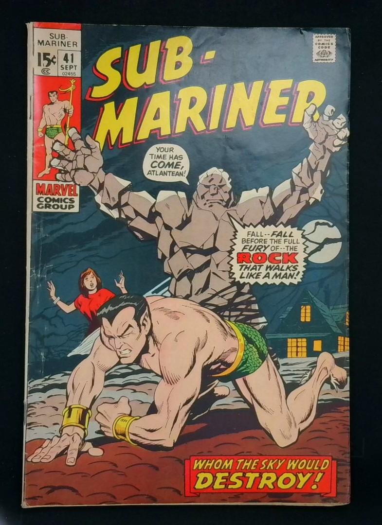 Sub-Mariner #41, Mark Jewelers Variant HTF Marvel, 1971