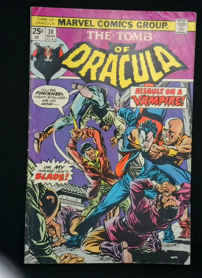 Tomb of Dracula #30, Early Blade, Marvel, 1975