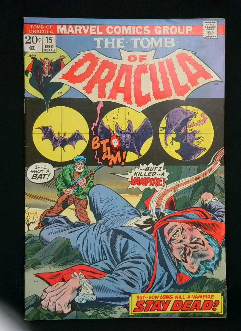 Tomb of Dracula #15, FN+ Early Blade, Marvel, 1973