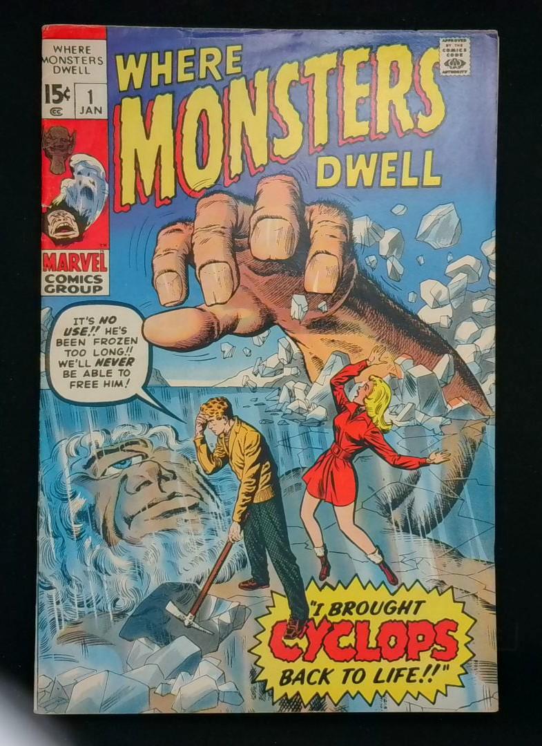 Where Monsters Dwell #1, VG+ Marvel, 1970