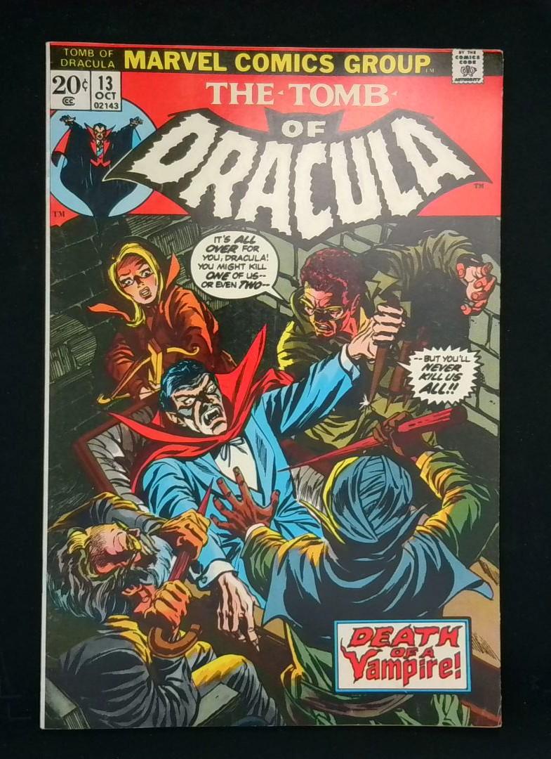Tomb of Dracula #13, VF/NM 3rd Appearance/Origin of Blade, Marvel, 1973