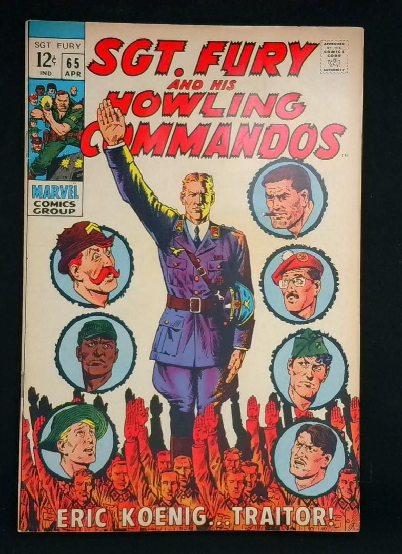 Sgt. Fury and His Howling Commandos #65, NAZI Marvel, 1969