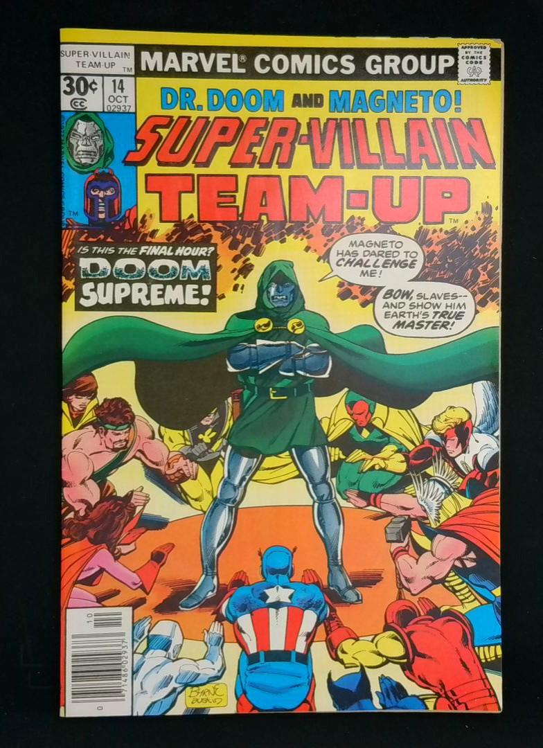 Super-Villain Team-Up #14, VF+ Dr. Doom, Magneto, Marvel, 1977