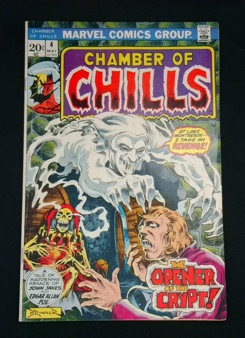 Chamber of Chills #4, VG+ Marvel, 1973