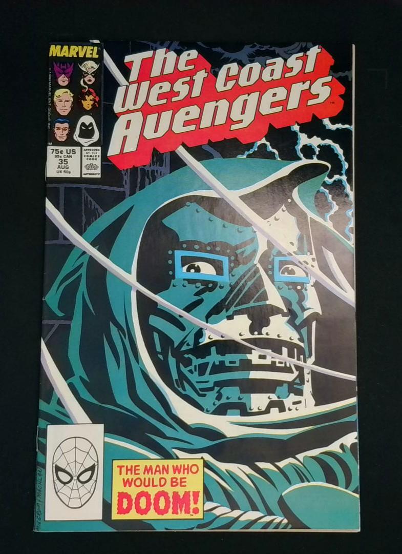 West Coast Avengers #35, VF/NM Dr. Doom, Marvel, 1988