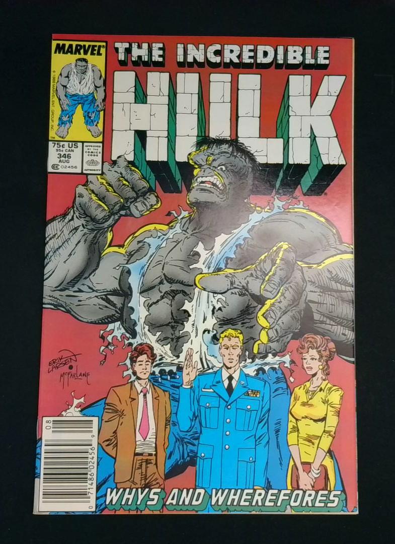 Incredible Hulk #346, VF/NM Newsstand, Todd McFarlane, Marvel, 1988
