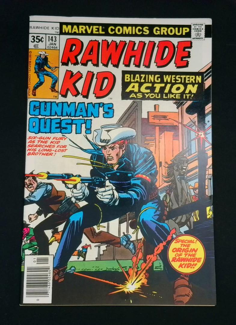Rawhide Kid #143, VF Origin Retold, Marvel, 1977