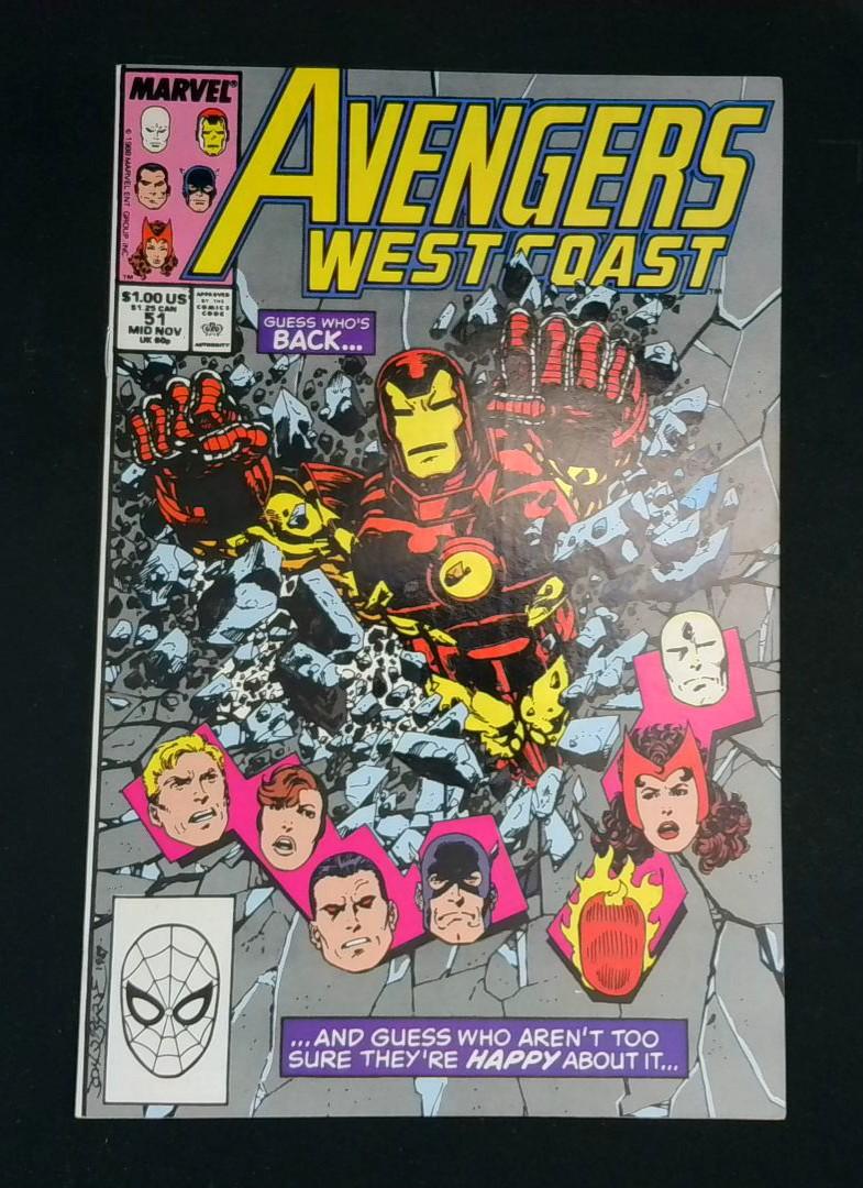 Avengers West Coast #51, NM Marvel, 1989