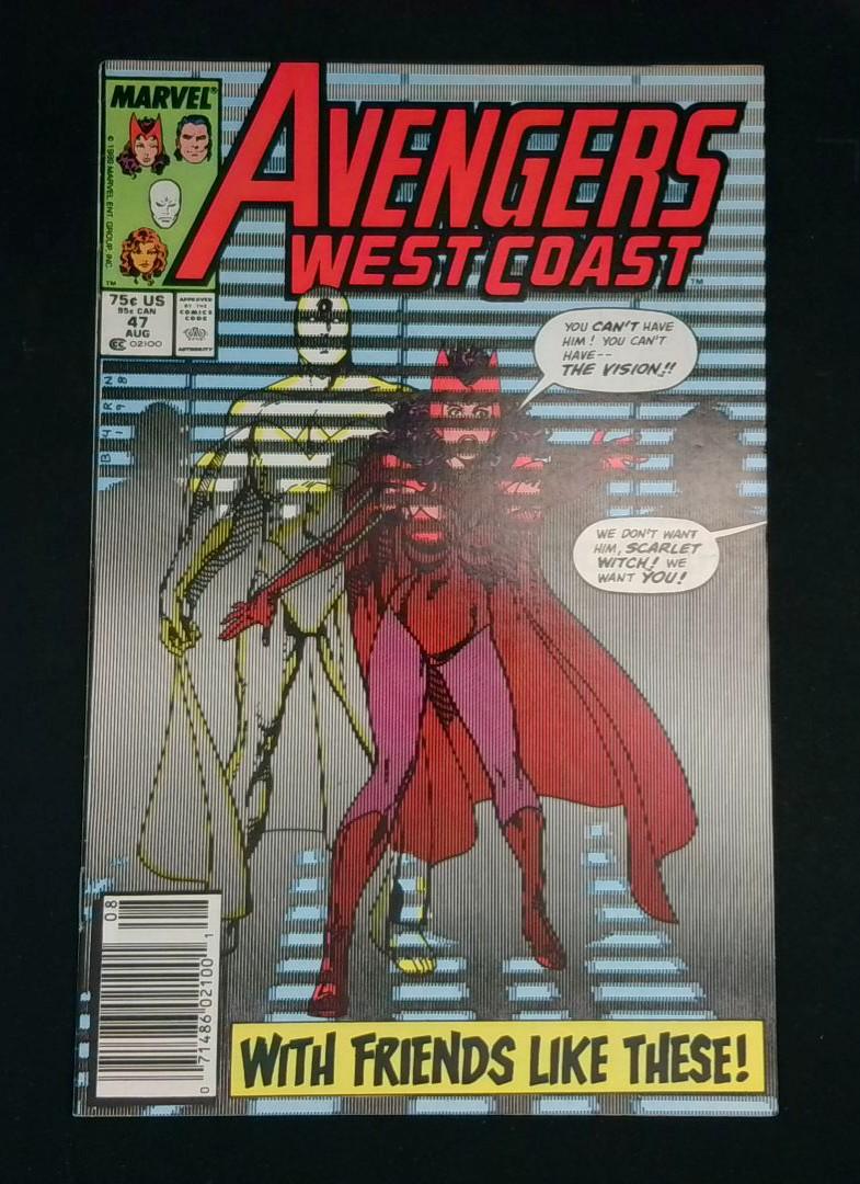 Avengers West Coast #47, Newsstand, Marvel, 1989