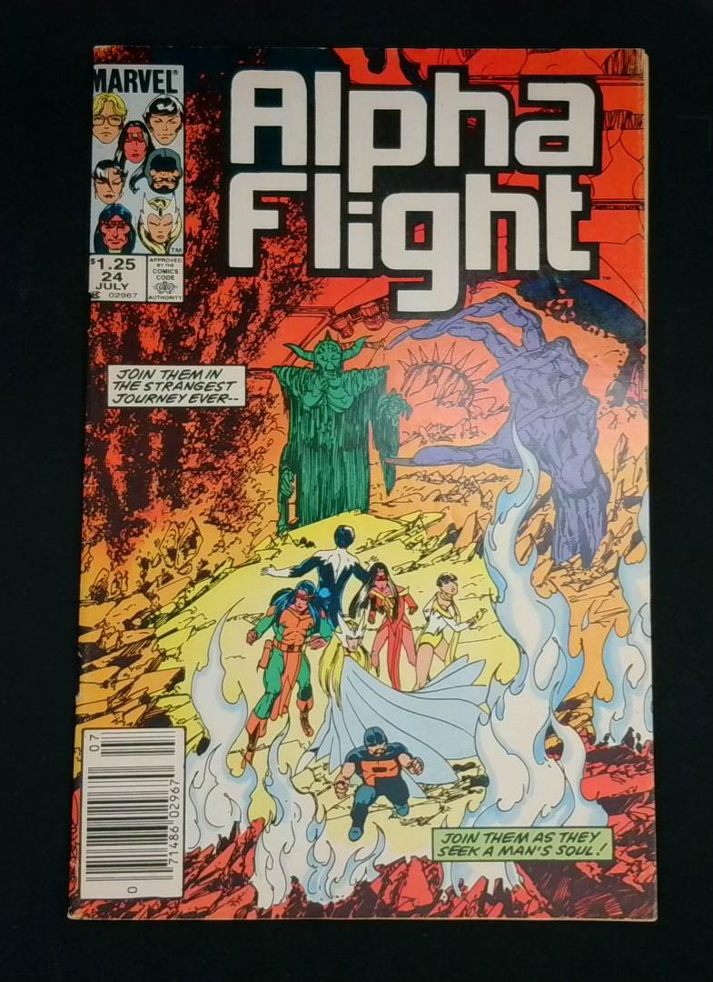 Alpha Flight #24, Newsstand, Marvel, 1985