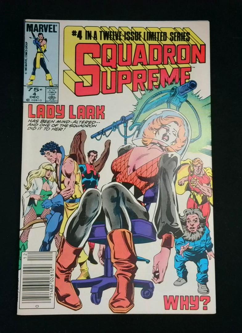 Squadron Supreme #4, VF- Newsstand Marvel, 1985