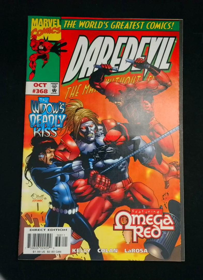 Daredevil #368, VF/NM Omega Red, Marvel, 1997