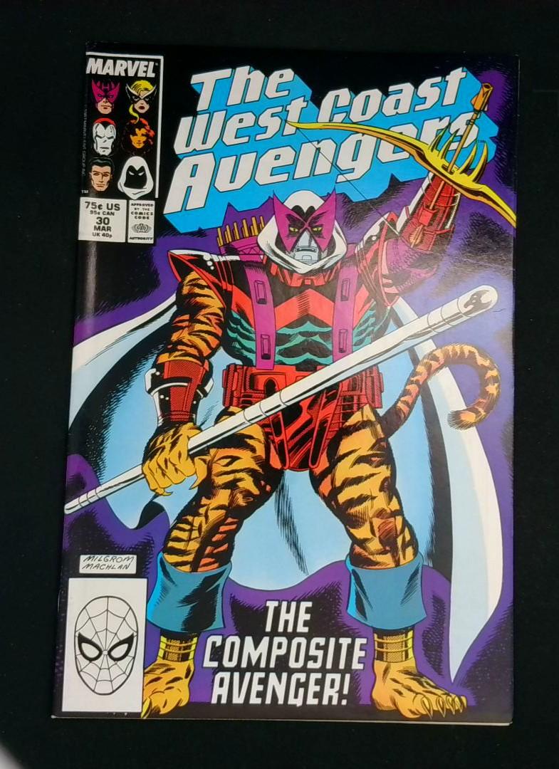 West Coast Avengers #30, VF Marvel, 1988