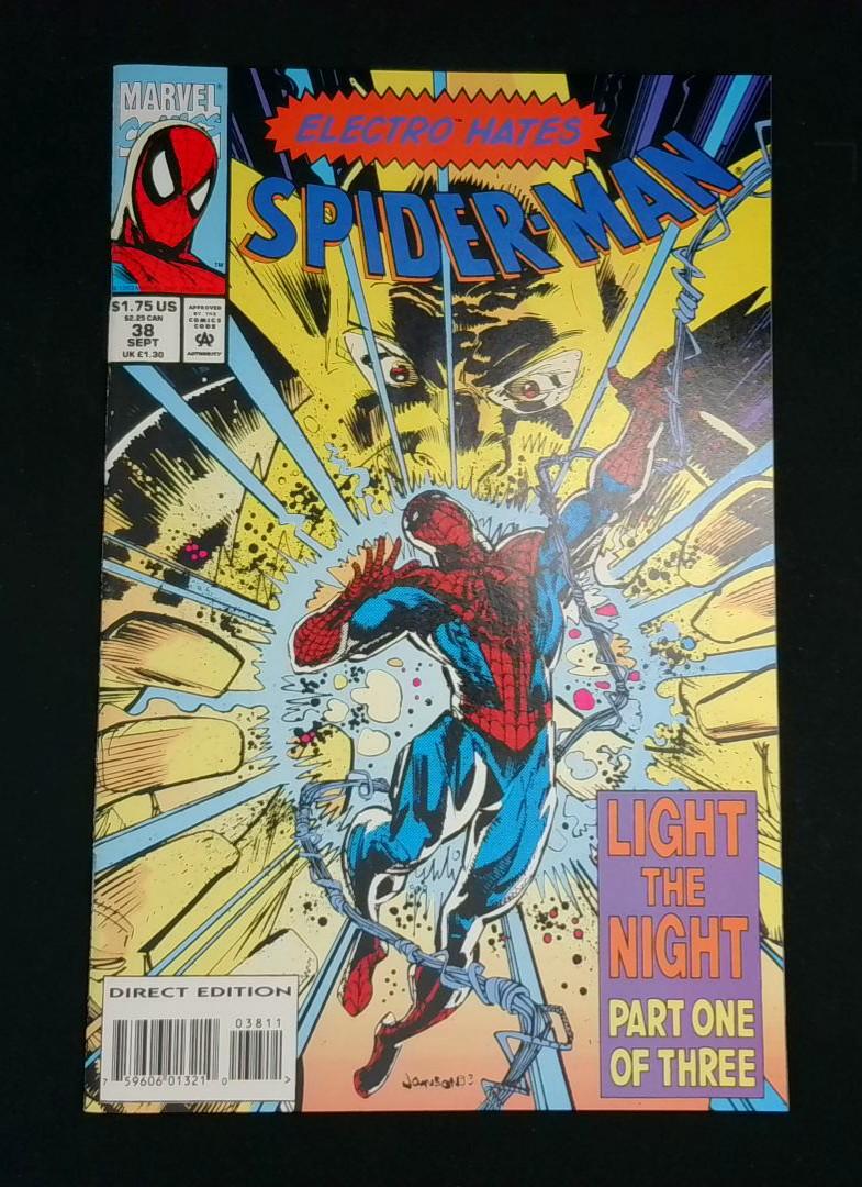 Spider-Man #38, NM Electro, Marvel, 1993