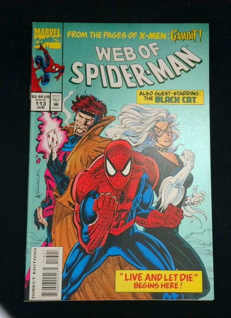 Web of Spider-Man #113, NM Gambit, Marvel, 1994