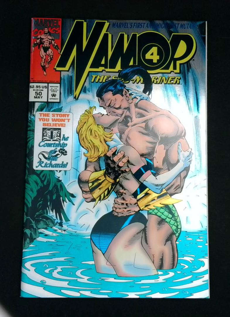 Namor #50, VF/NM Wrap Around Foil cover, Marvel Comics