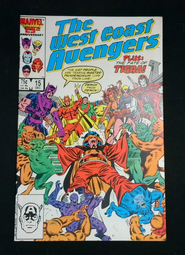 West Coast Avengers #15, NM Marvel, 1986