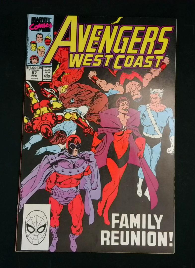 Avengers West Coast #57, VF+ Marvel, 1990