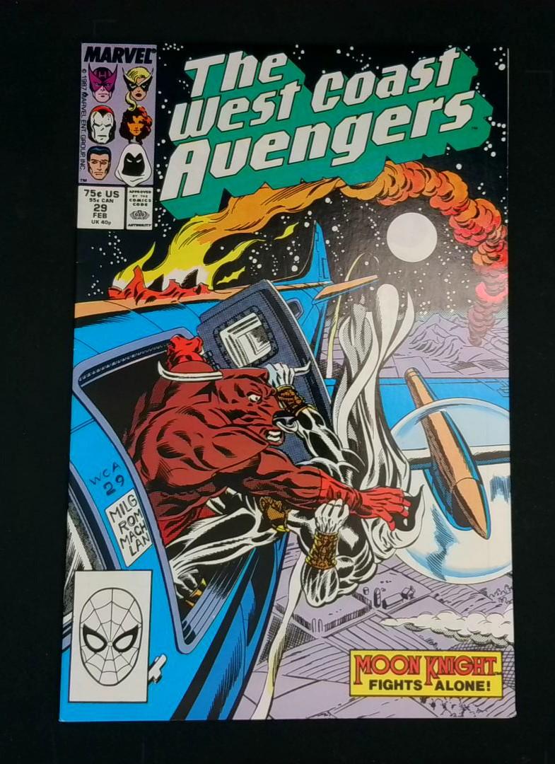 West Coast Avengers #29, VF+ Marvel, 1988