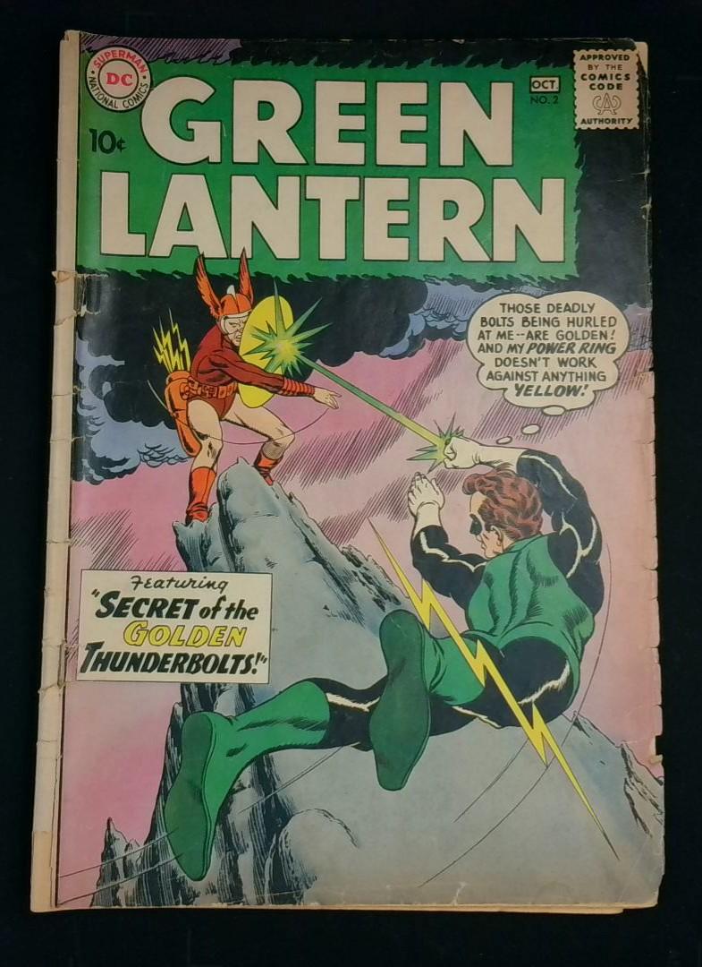 Green Lantern #2, GD 1st Pieface DC, 1960