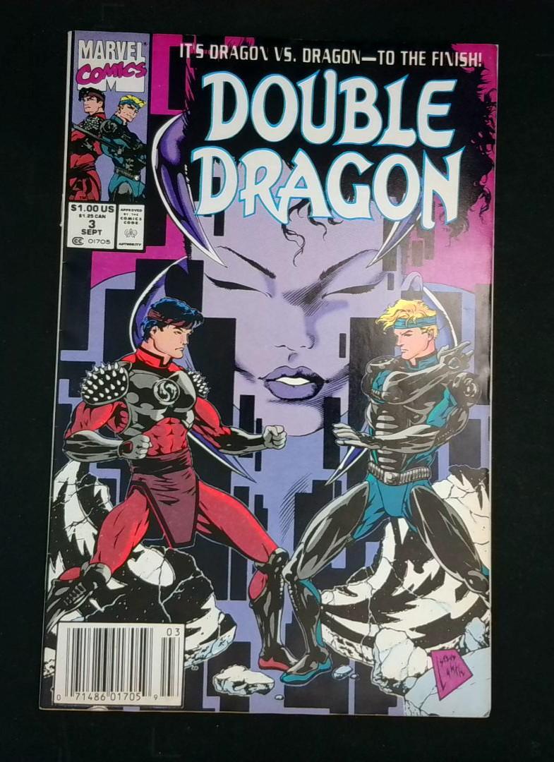Double Dragon #3, VF Newsstand Marvel, 1991