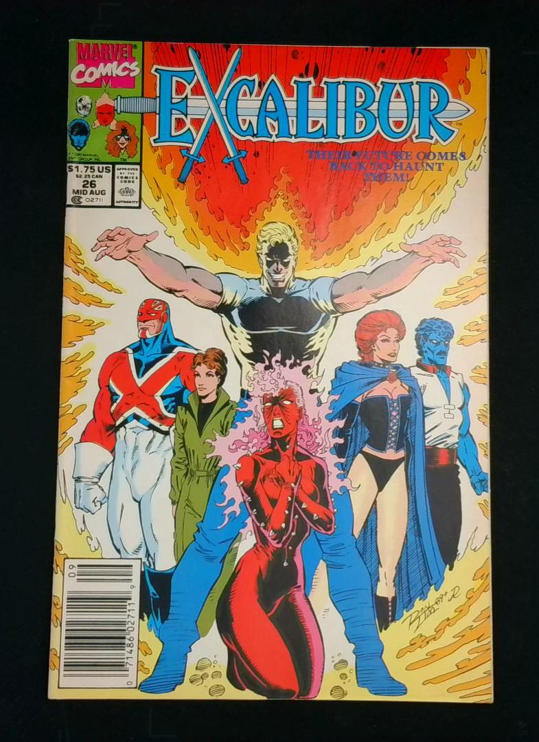 Excalibur #26, Newsstand Marvel, 1990