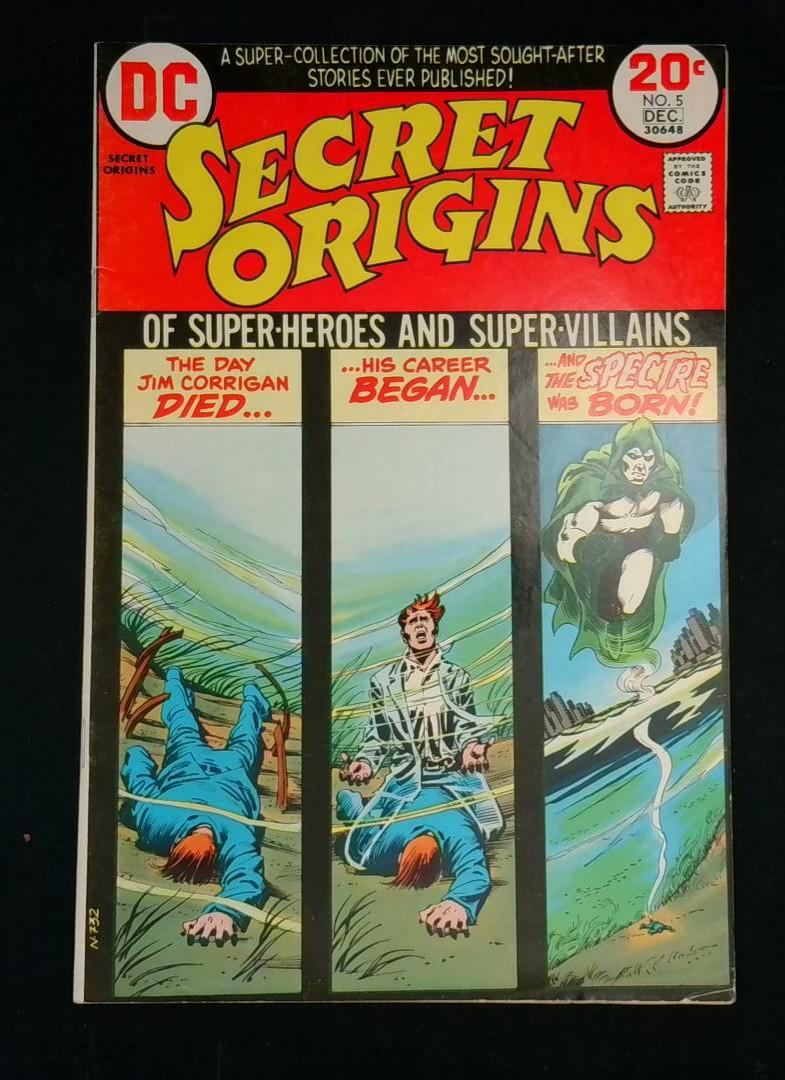 Secret Origins #5, VG+ the Spectre, DC, 1973