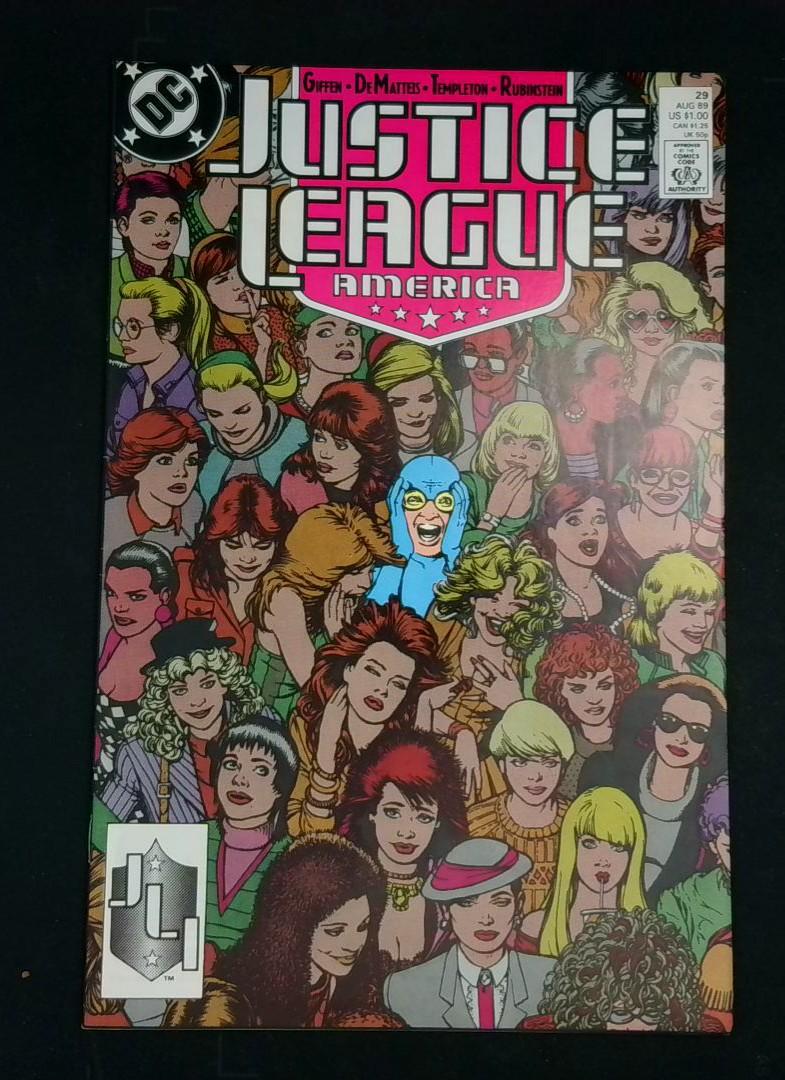 Justice League America #29, VF+  Regular Cvr, DC, 1989