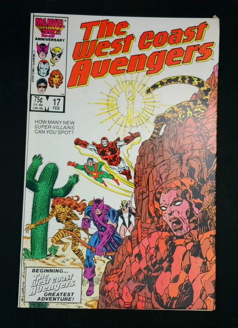 West Coast Avengers #17, NM- 1st Sunstroke, Marvel, 1986