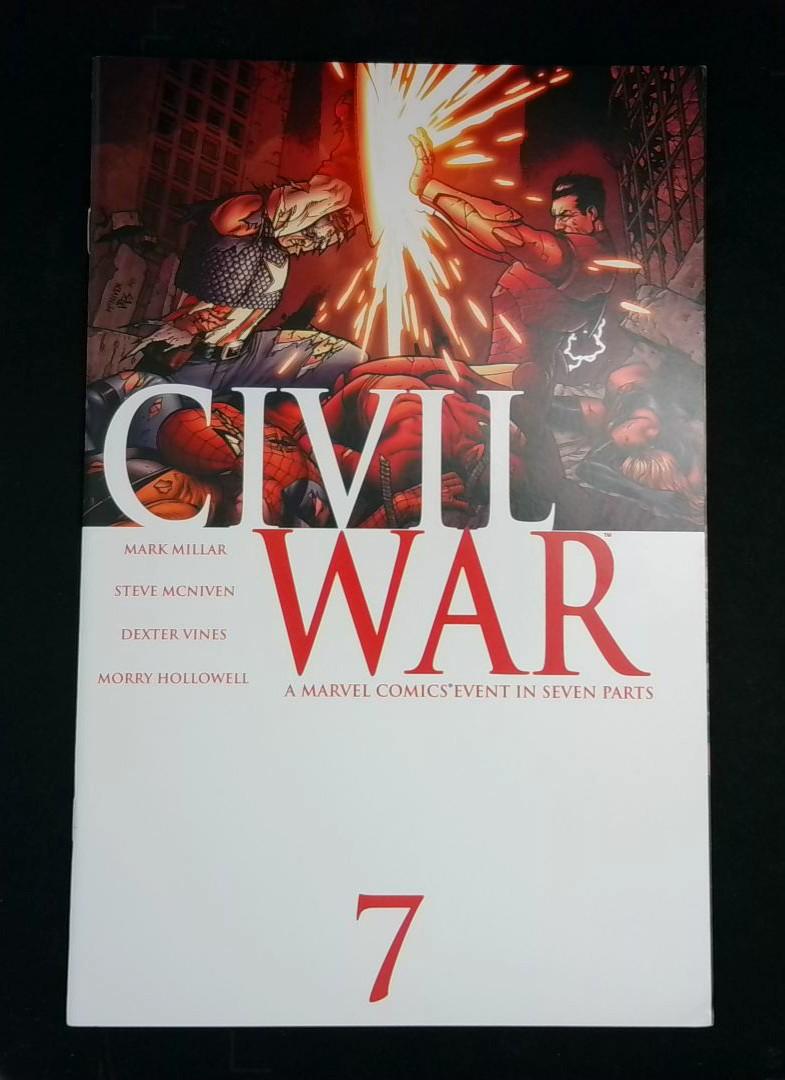 Civil War #7, VF/NM Iconic Cover, Marvel, 2007