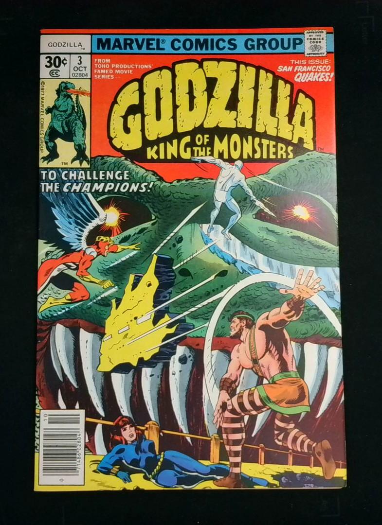 Godzilla #3, Vf Marvel, 1977