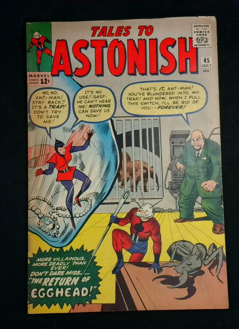 Tales to Astonish #45, 2nd App of "The Wasp!" Fn Marvel, 1963