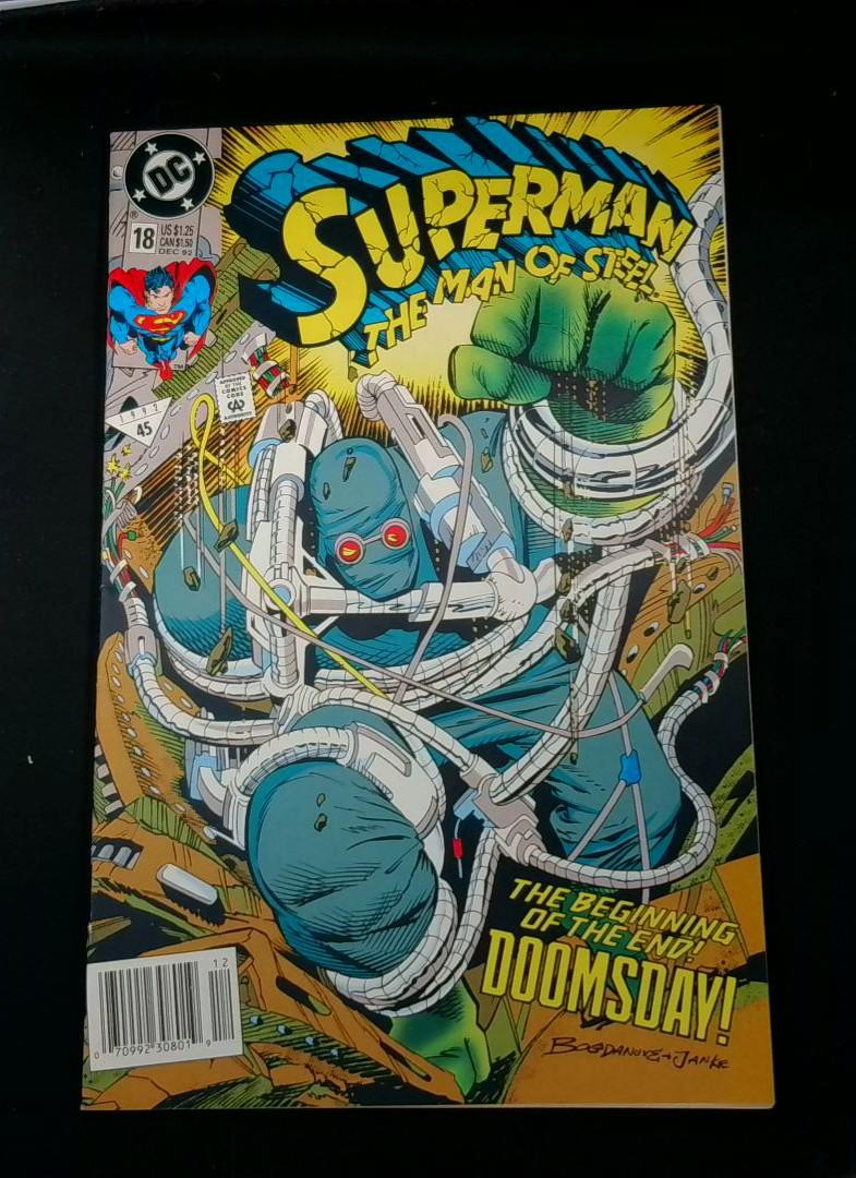 Superman: The Man of Steel #18, 1st Doomsday, Newsstand, DC Comics, 1992