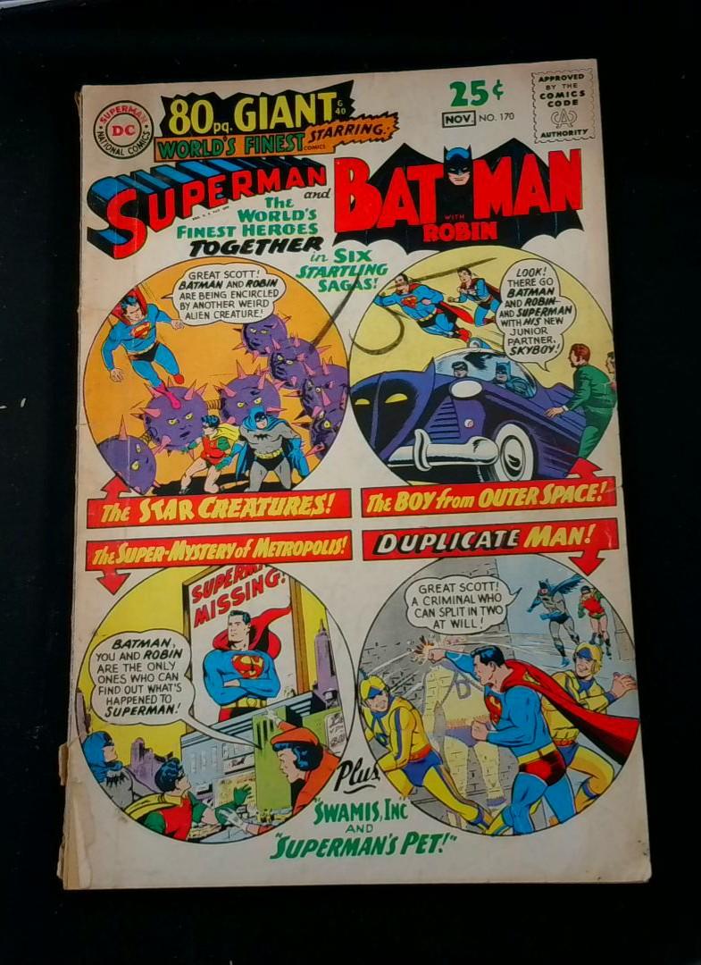 World's Finest #170, VG+ DC, 1967