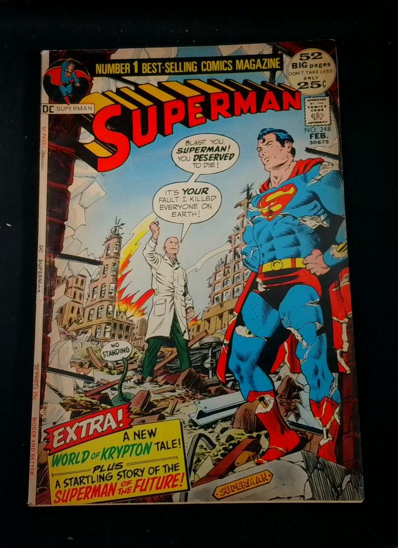 Superman #248, 1st Galactic Golem DC, 1971
