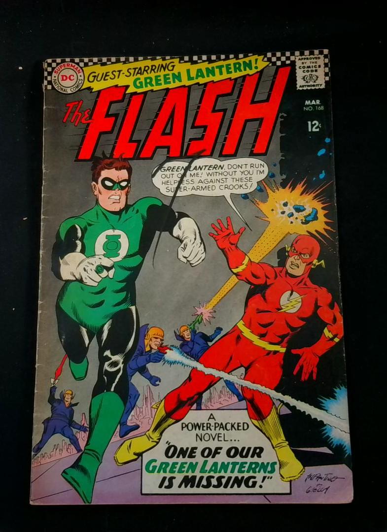 Flash #168, VG+ Green Lantern DC, 1967
