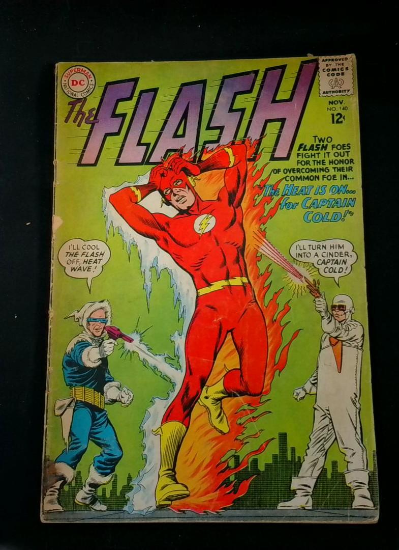 Flash #140, VG- 1st Heatwave DC, 1963