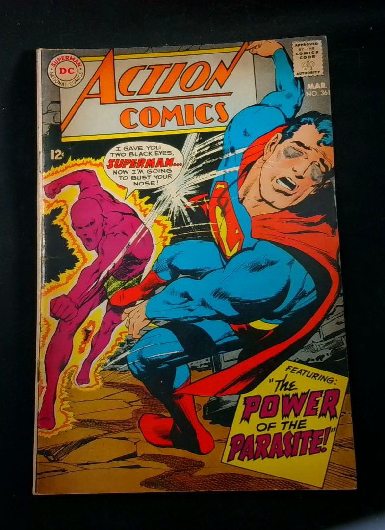 Action Comics #361, FN- 2nd Parasite DC, 1968