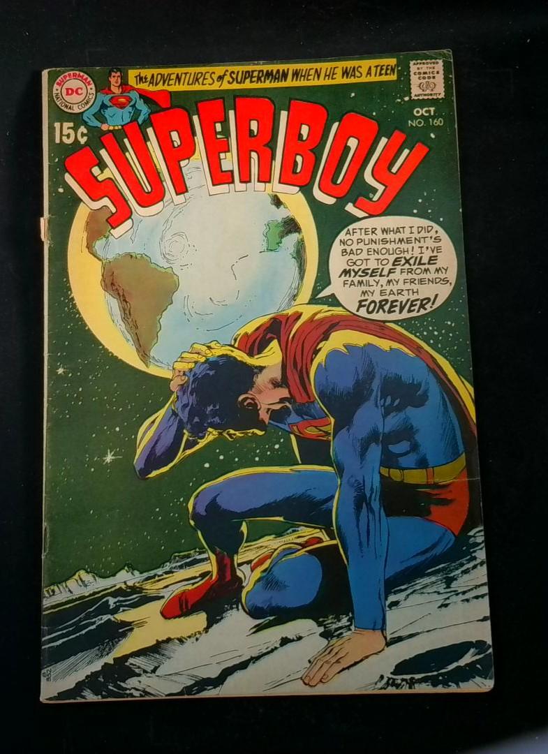 Superboy #160, VG Top Staple Detatched DC, 1969